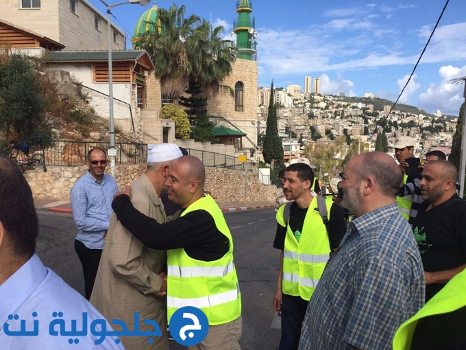 مسيرة من حيفا إلى المسجد الأقصى مشيا على الأقدام